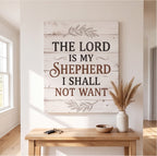 The Lord Is My Shepherd Psalm 23 Christian Wall Art Canvas canvas wall art, lifestyle photo 1