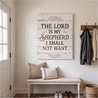 The Lord Is My Shepherd Psalm 23 Christian Wall Art Canvas canvas wall art, lifestyle photo 2
