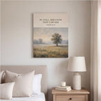 Be Still and Know Psalm 46:10 Christian Wall Art Canvas canvas wall art, lifestyle photo 2