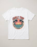 Girls Trip No Kids No Husbands No Plans Beach Shirt T-shirt in White #color:white;