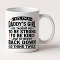 Yes I'm a Daddy's Girl Mug mug, front view